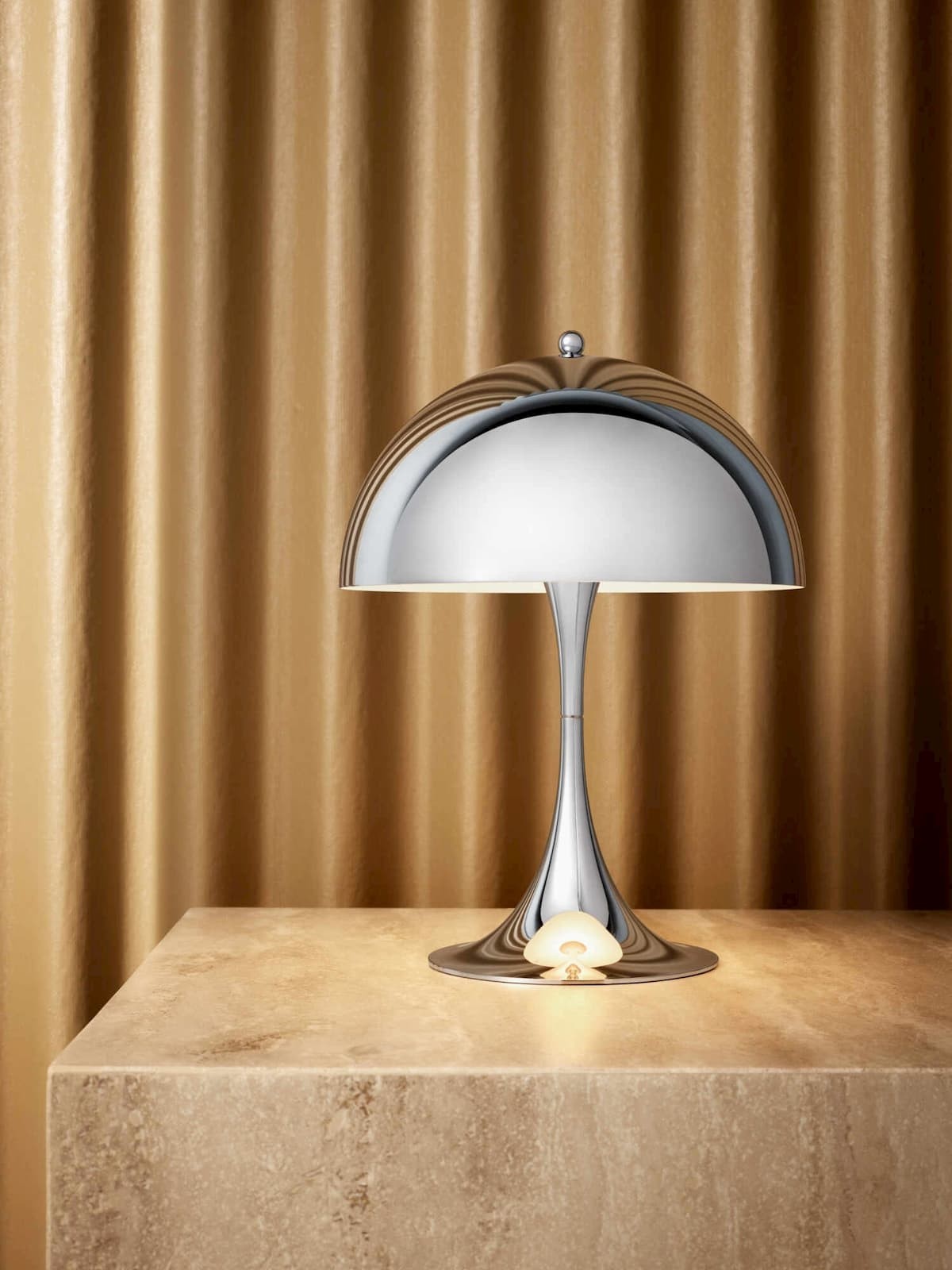 Louis Poulsen Panthella Mini Table Lamp - Chrome